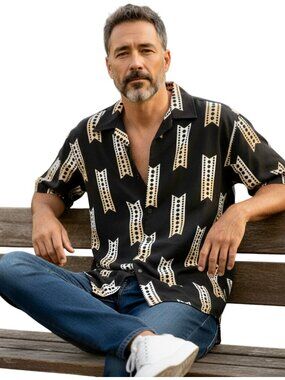 Gochu Hawaiian Vintage Shirt Button Up Mens Medium NEW